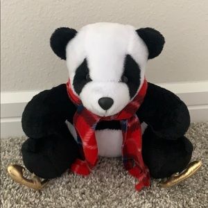 NEW Panda on skates stuffed animal
